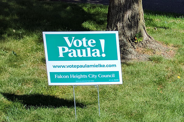 Vote Paula Political yard sign in Atlanta, GA