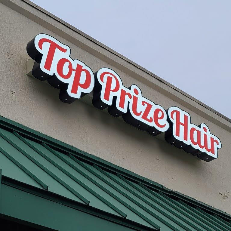 Amazing Top Prize Hair Channel Letter by Blackfire Signs in Atlanta
