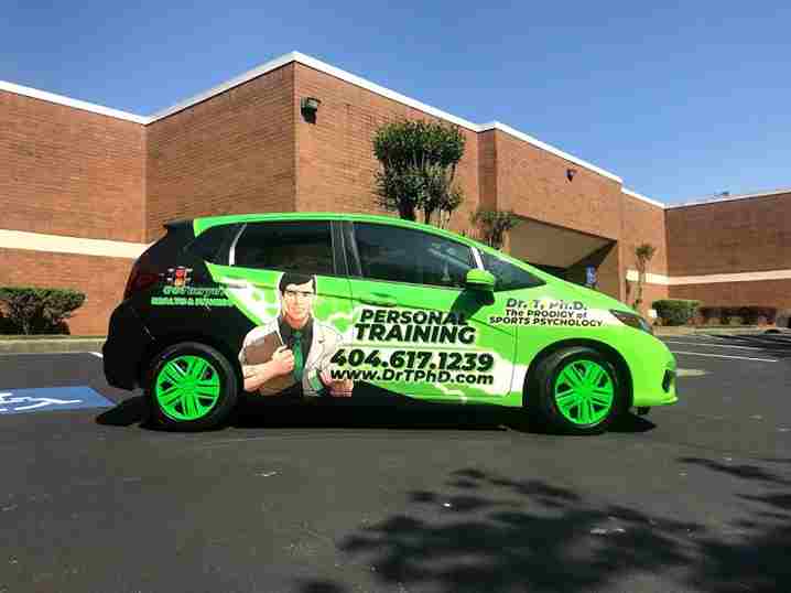 Neon Black and Green Vehicle Wrap by Blackfire Signs